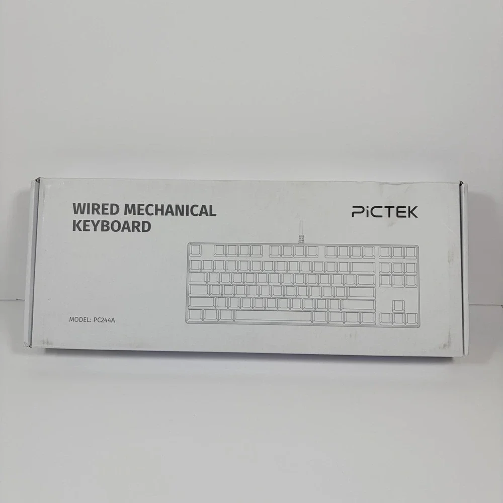 Brand New In Box PiCTEK Wired‎ Mechanical TKL Gaming Keyboard PC244A RGB